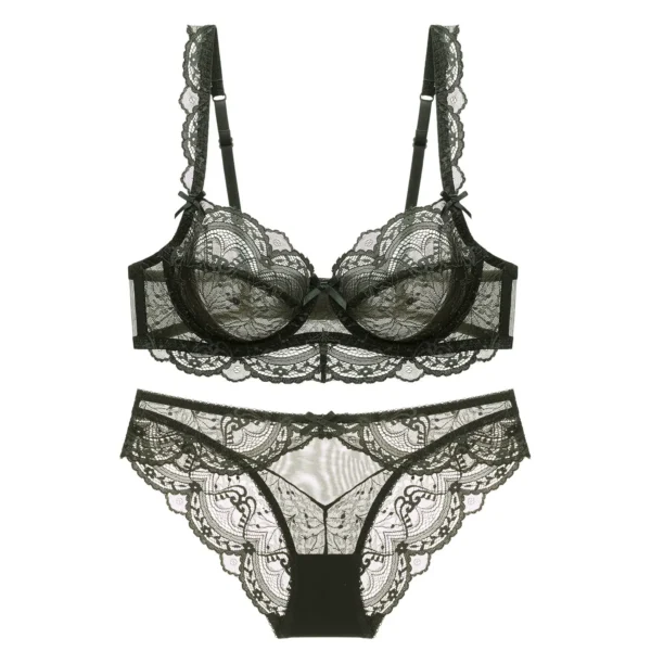 lace underwear set summer thin bra without sponge