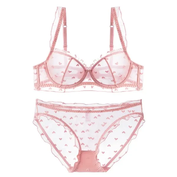 Sexy polka dot lace bra and panty set - Try-Sexy