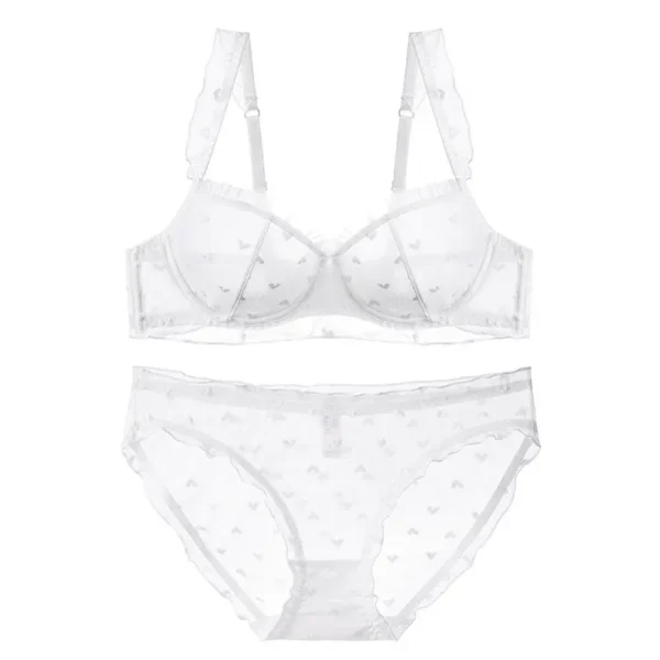 Sexy polka dot lace bra and panty set - Try-Sexy