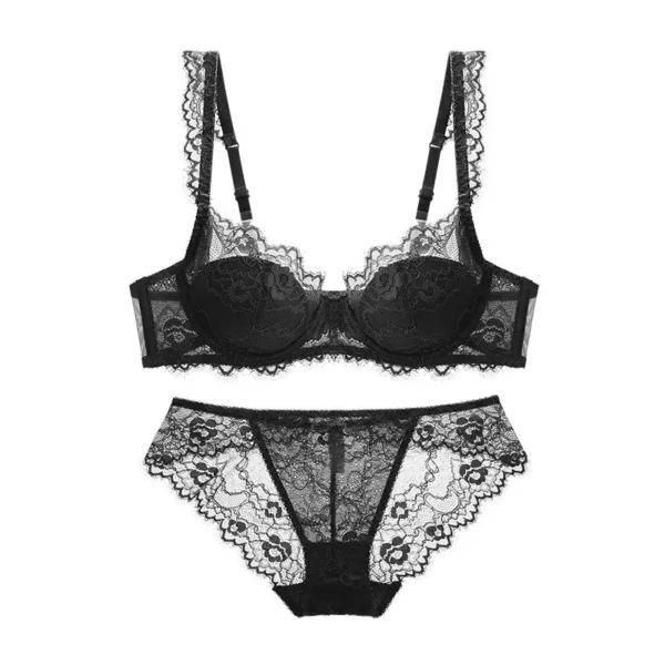 Black lace lingerie set