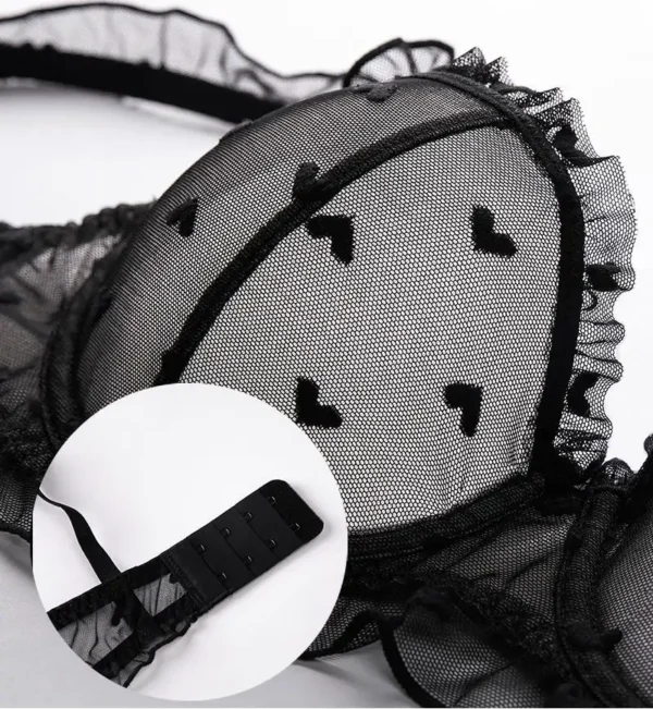Polka dot lace bra - Image 2