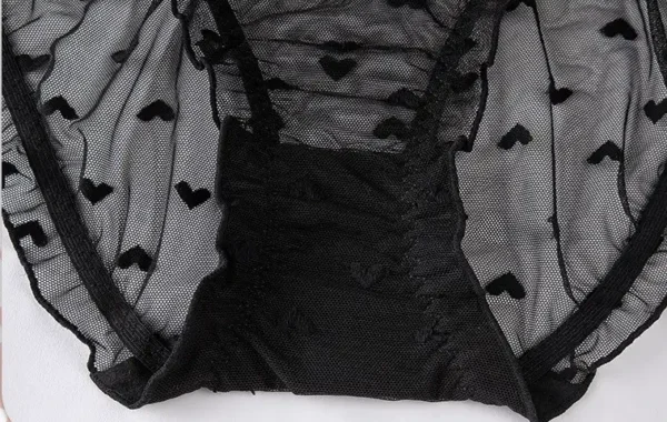 Breathable lace fabric in polka dot pattern